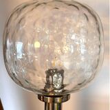 glass table lamp by Kombinat veb leuchtenbau - 1960s