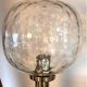 glass table lamp by Kombinat veb leuchtenbau - 1960s