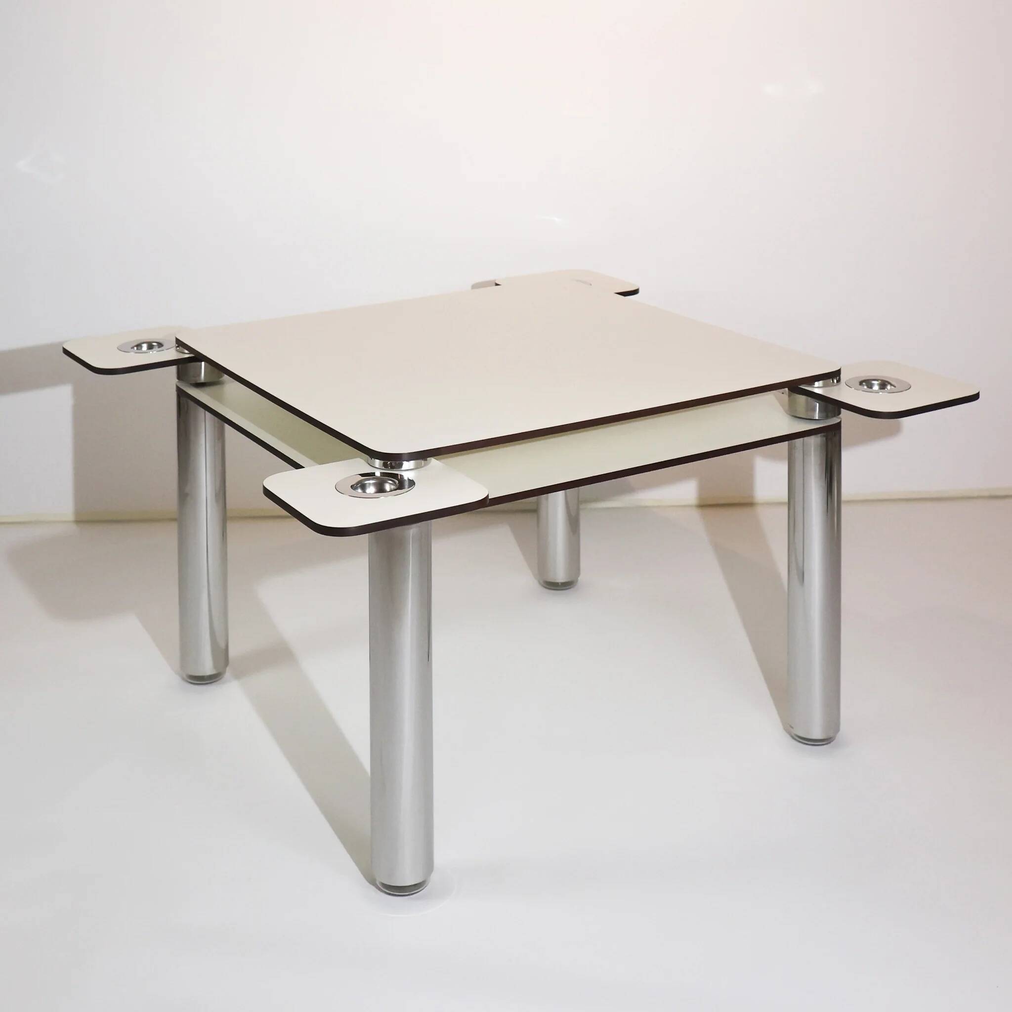 Vintage poker table by Joe Colombo for Zanotta, Italy, 1970s.