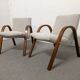 Pair of Bow Wood armchairs from the 50s/60s by Steiner