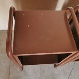 Pair of boarding school bedside tables