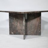 Table basse en marbre véritable vintage des années 1970