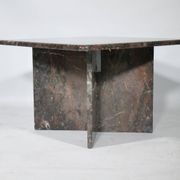 Table basse en marbre véritable vintage des années 1970