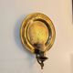 Set of 2 vintage wall sconces Ari KV 1500 – patinated bronze – Ø 25 cm