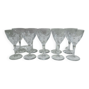 Val Saint Lambert 10 vin verres