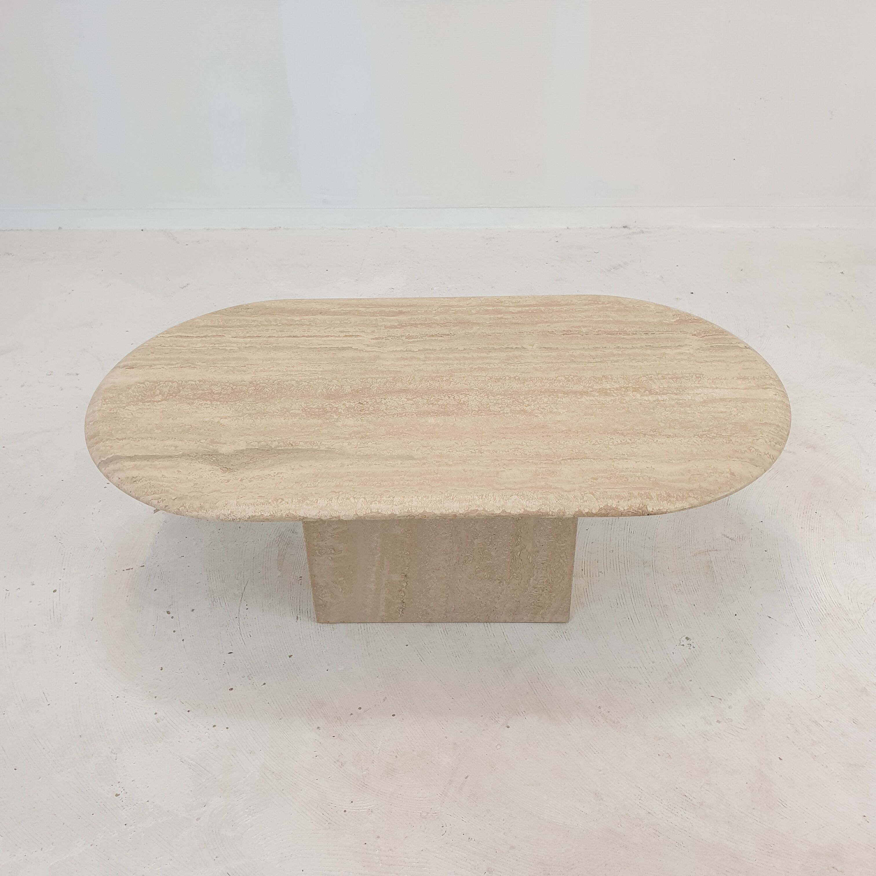 Italian Travertine Coffee Table, 1980's