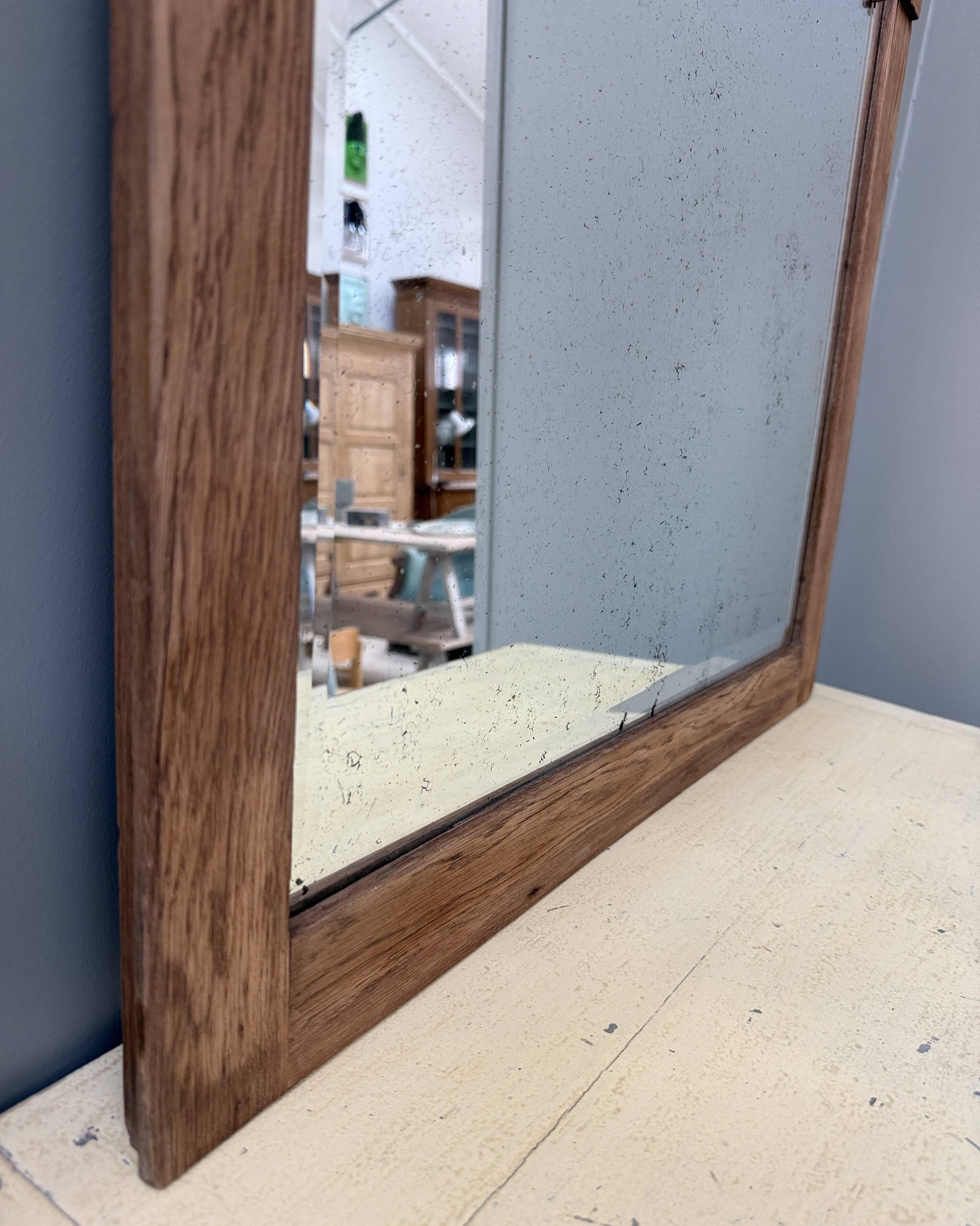 Art Deco oak mirror (renovated)