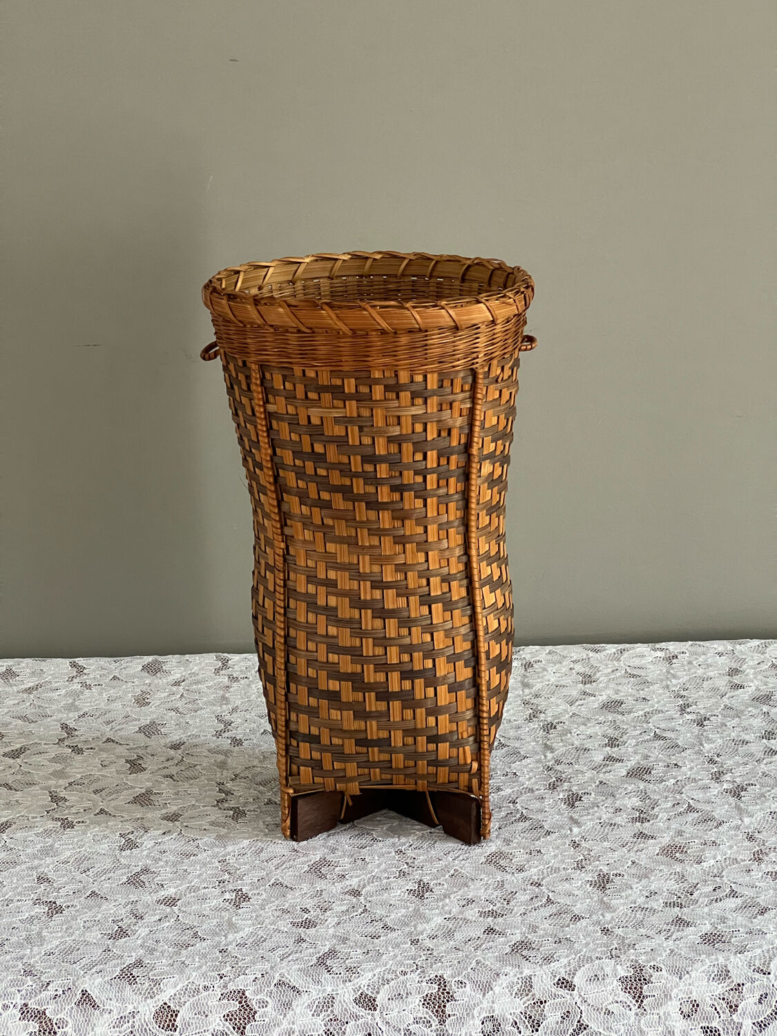 Bamboo vase for dried flowers