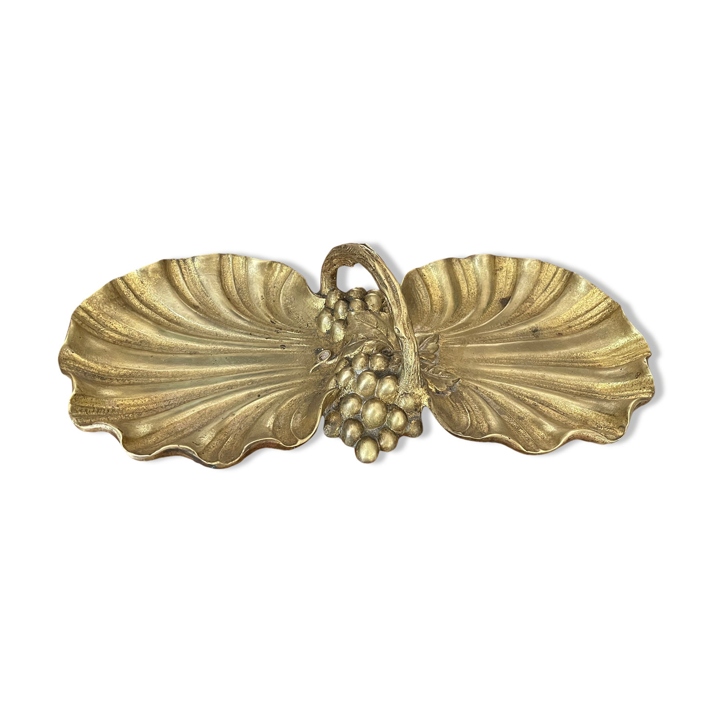 Vide poche coquilles signé S.Huygens en bronze doré