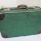 Vintage green luggage suitcase