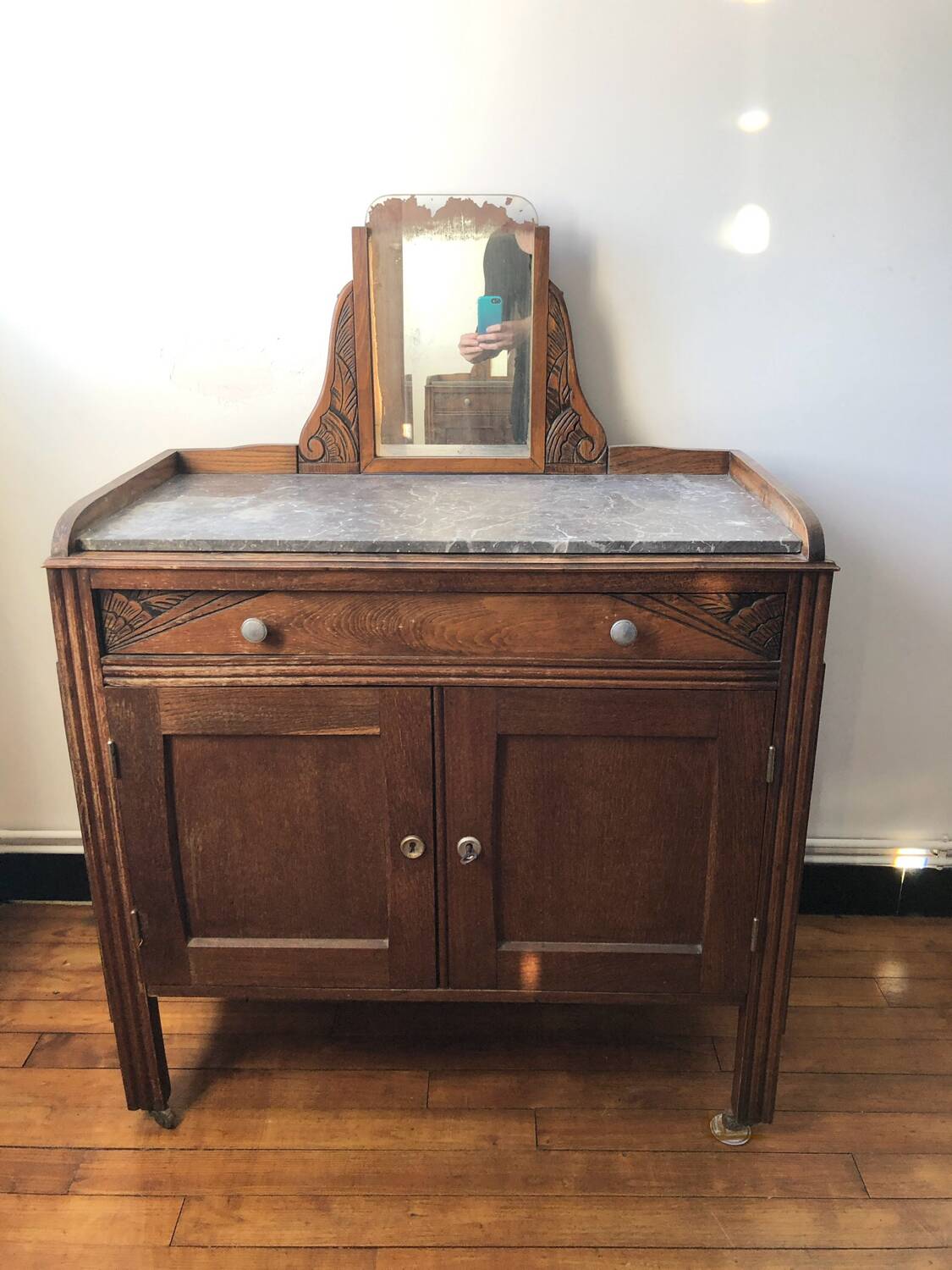 Coiffeuse Bois Sculptée 1920s