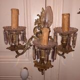 Pair of 3-light wall lamps