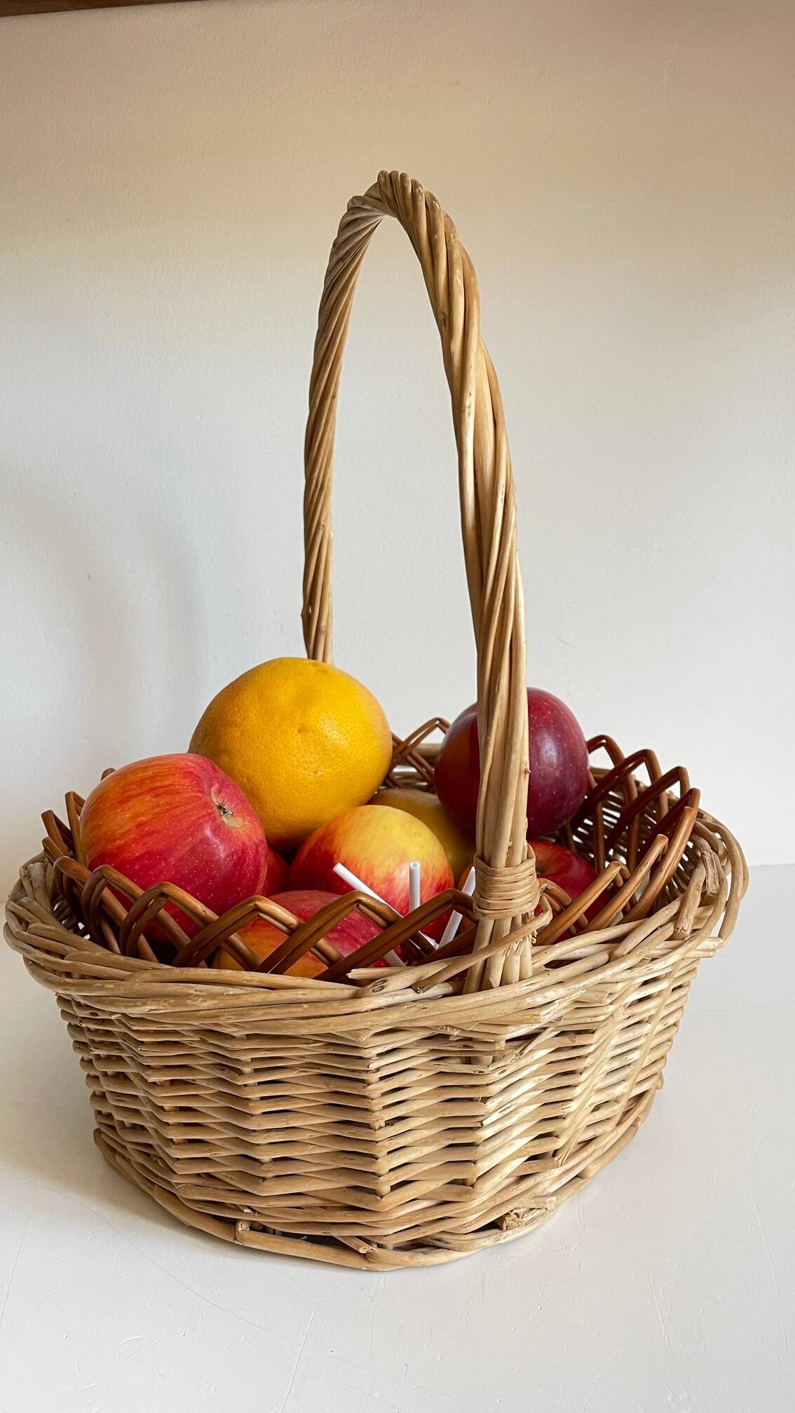 Vintage rattan baskets