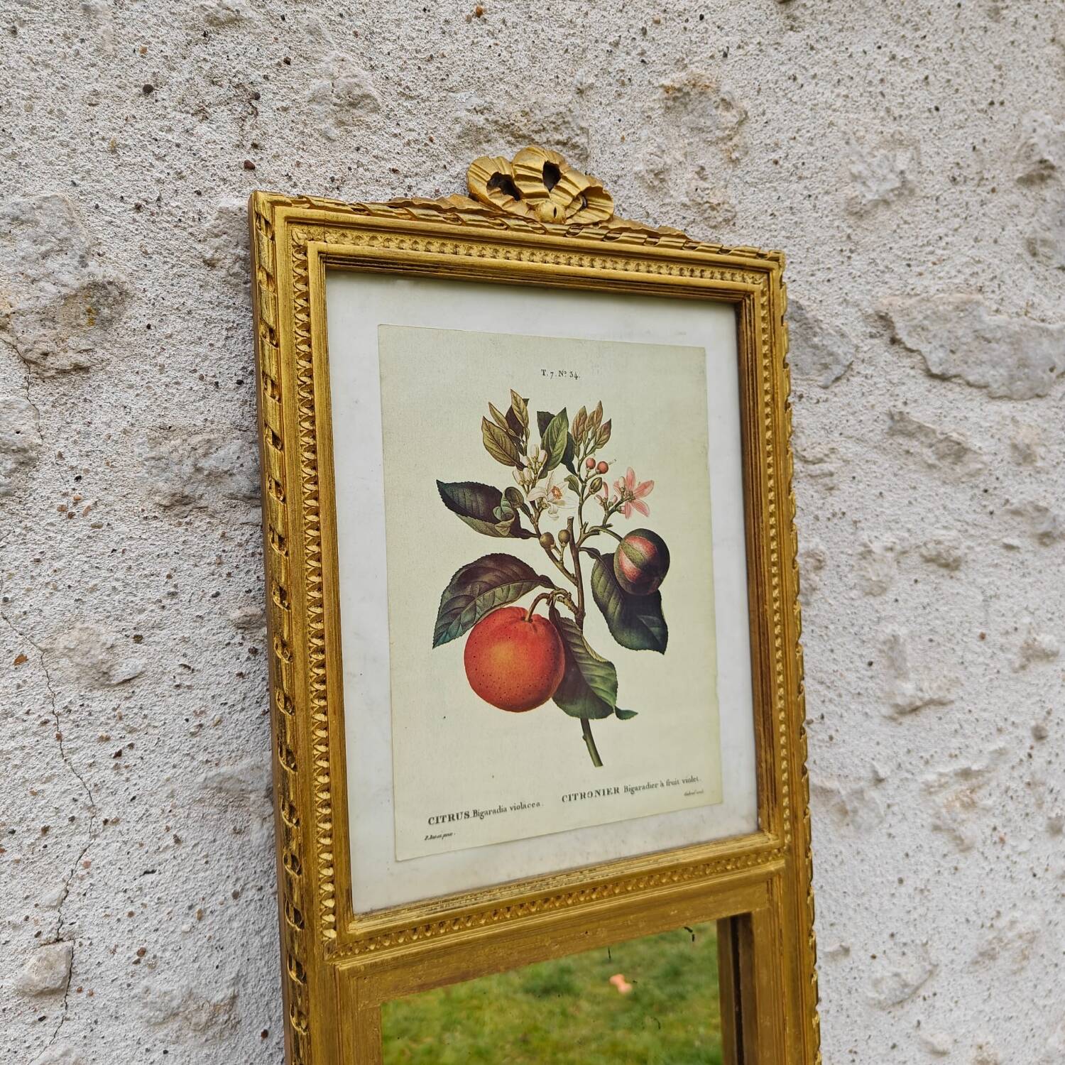 Small antique Trumeau mirror