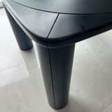 Square table mutlifunction Italian design, signed reversible board for the game, bar legs