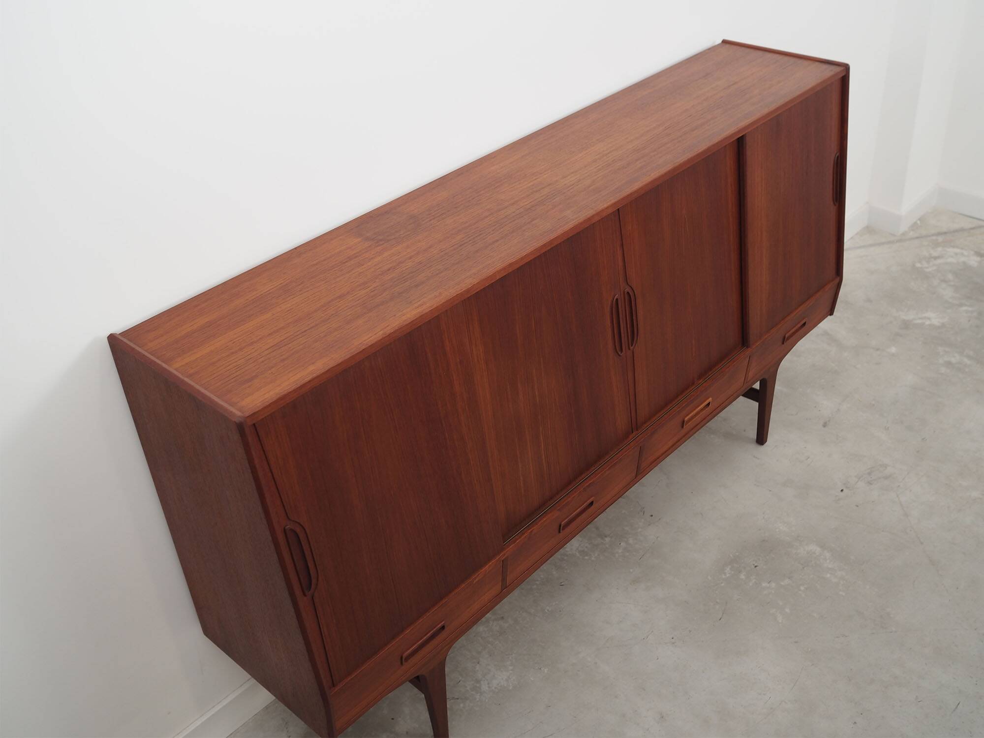 Teak highboard, Danish design, 1960s, designer: Børge Seindal, manufacturer: Westergaard
