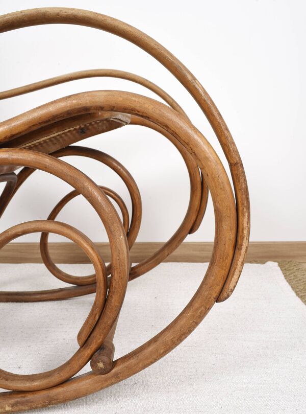 Rocking chair, bois courbé