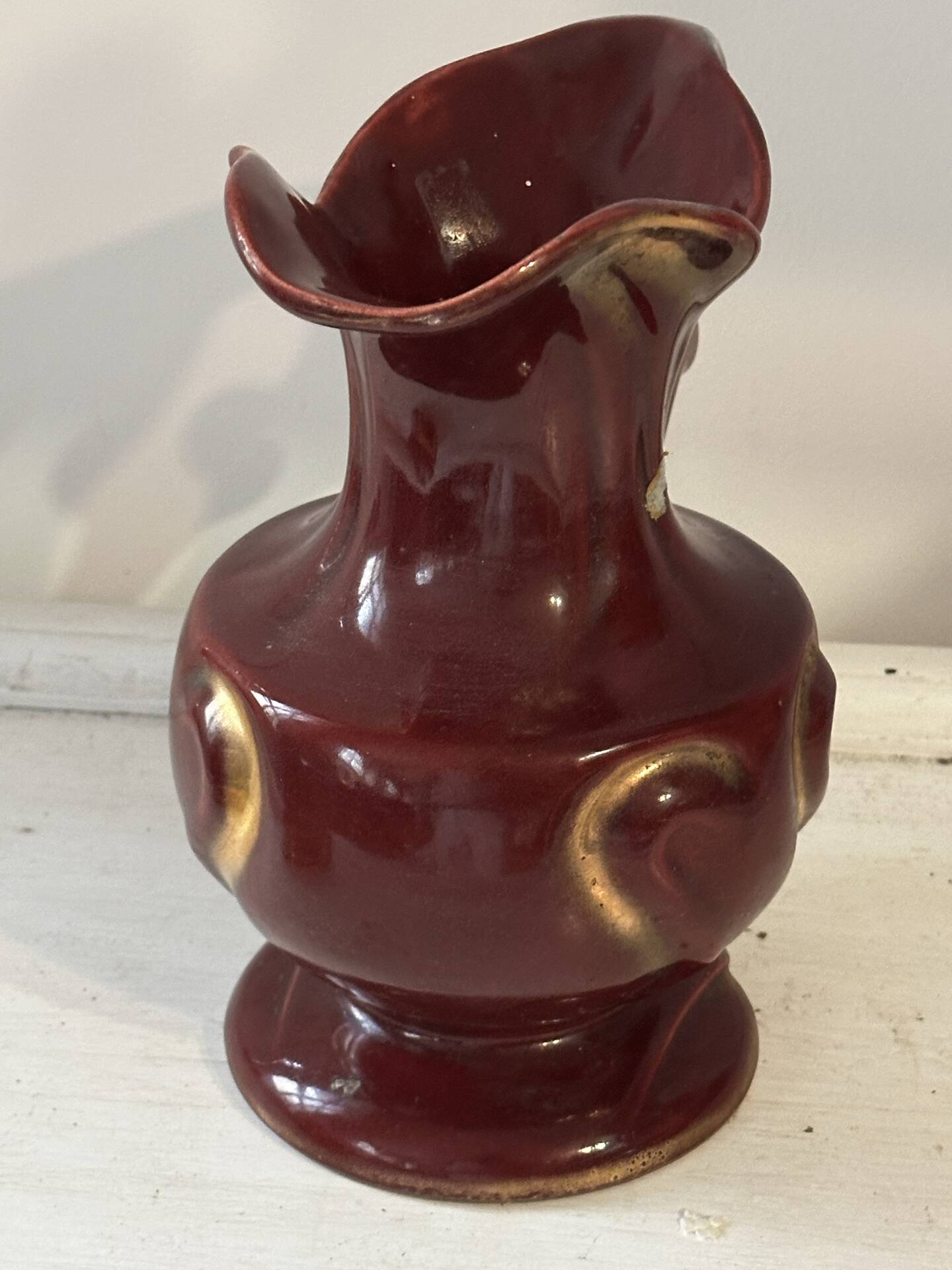 Pichet Mid-Century ceramic no 14/20 Germany - Ruby red enhanced O