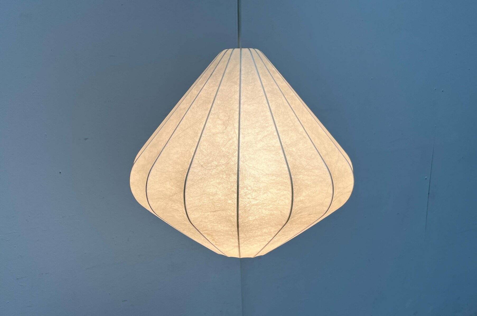 Mid-Century Modern Suspension Cocoon by Friedel Wauer for Goldkant Leuchten, Germany, 1960s