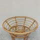 Loveuse fauteuil en rotin vintage 1950