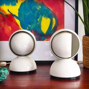 Pair of Eclisse lamps by Vico Magistretti for Artemide, Italy, 1965.