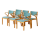 Suite de 6 chaises Kinnarps en bois courbé — Design scandinave