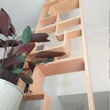 Two screens, partition walls, Volak shelves in bent wood