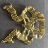 Gold brass knot wall hook