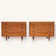 Pair of Scandinavian teak chests of drawers 1960