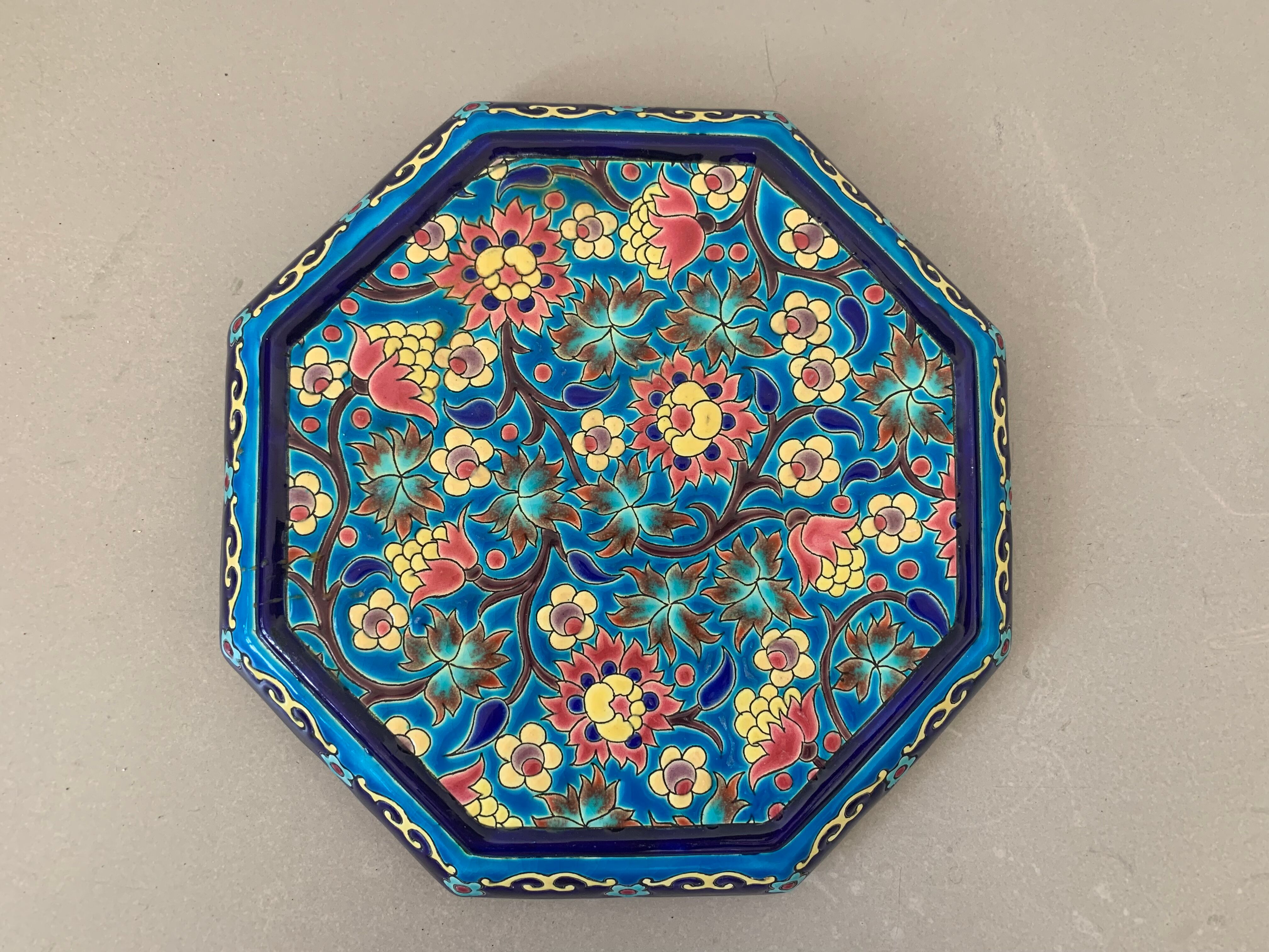 Longwy tbe enamelled trivets