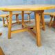 Table et banc châlet de montagne