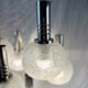 Vintage Doria Leuchten suspension with 7 cracked glass globes.