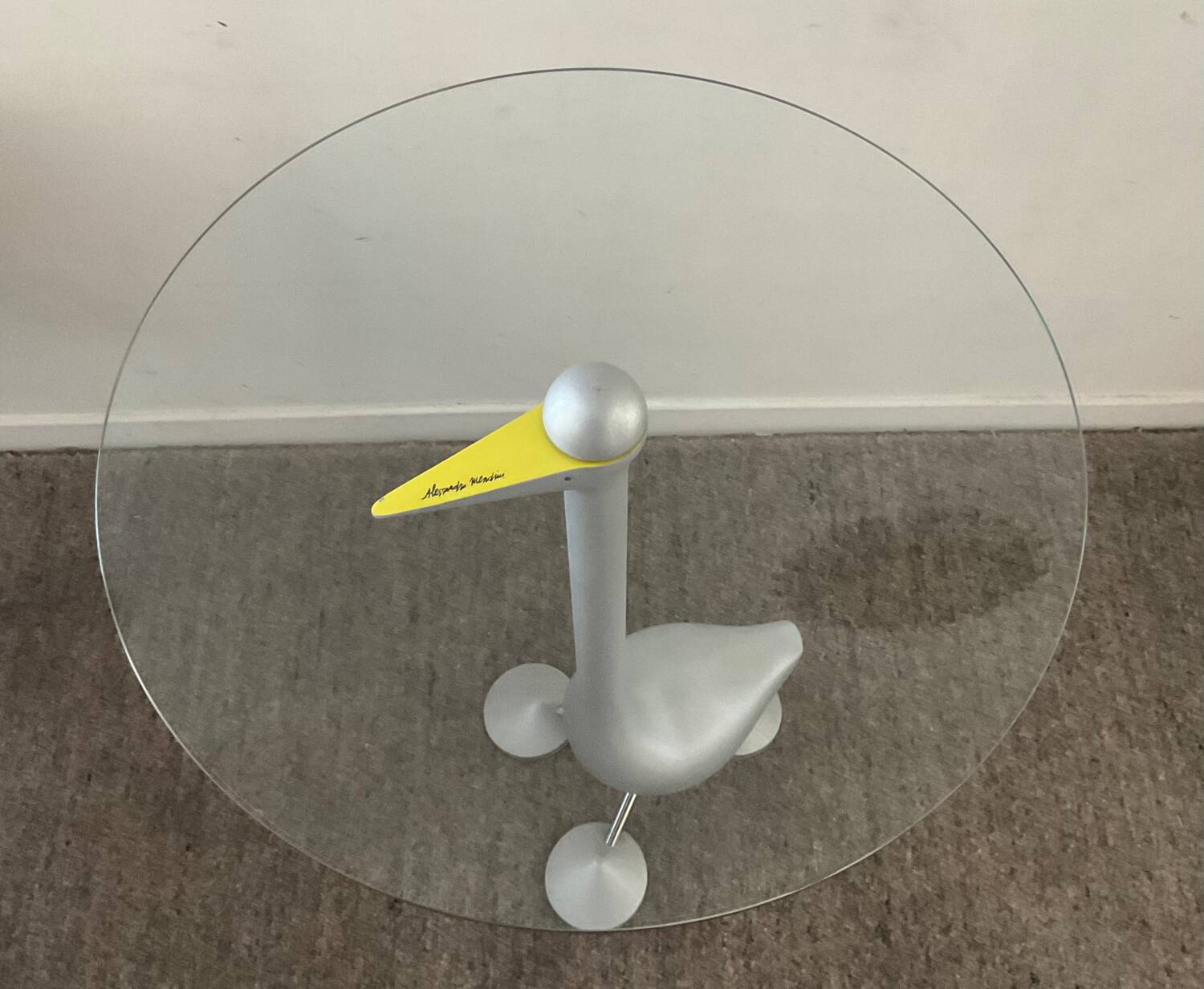 “Sirfo” coffee table by Alessandro Mendini for Zanotta