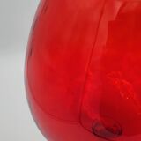 Vase en verre d'empoli rouge