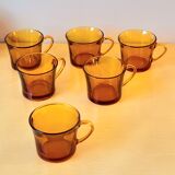 Amber arcopal cups 70s