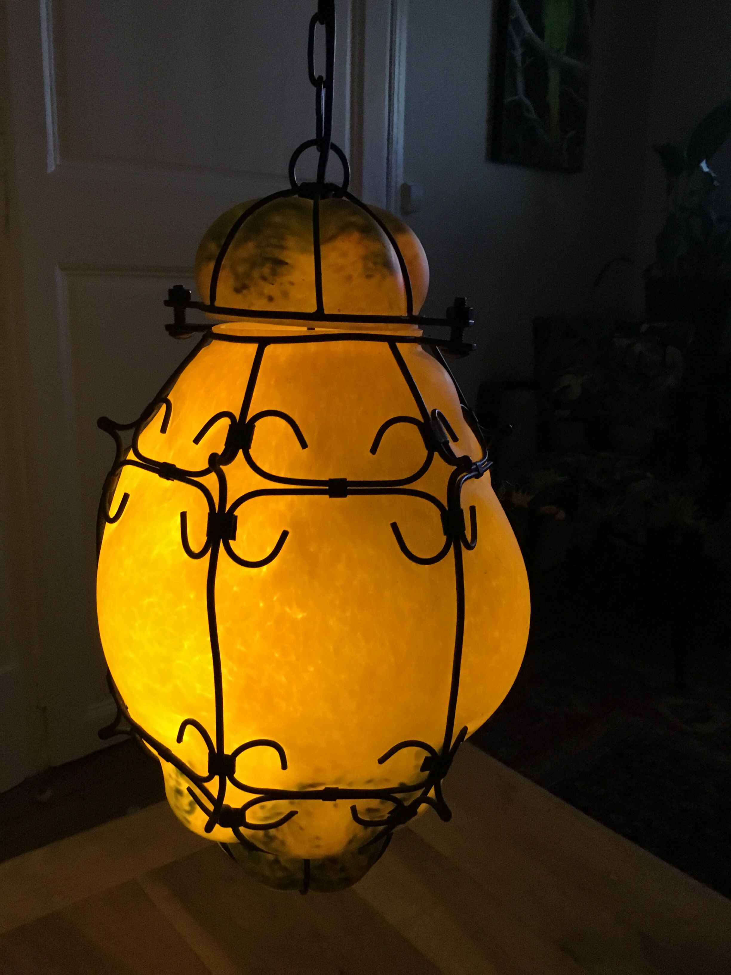 Venetian lantern in Murano glass