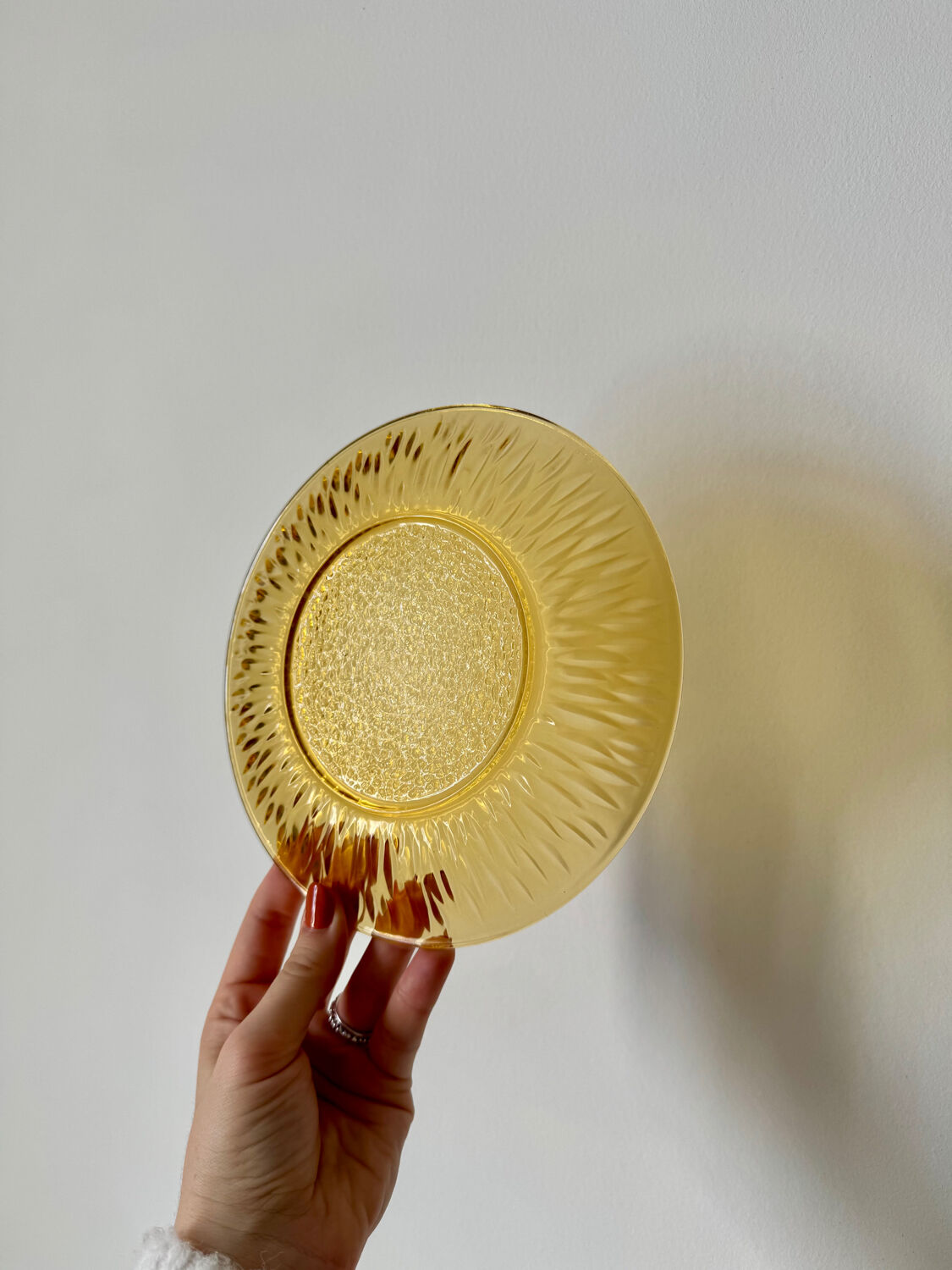 Assiettes à dessert ambrées Vereco