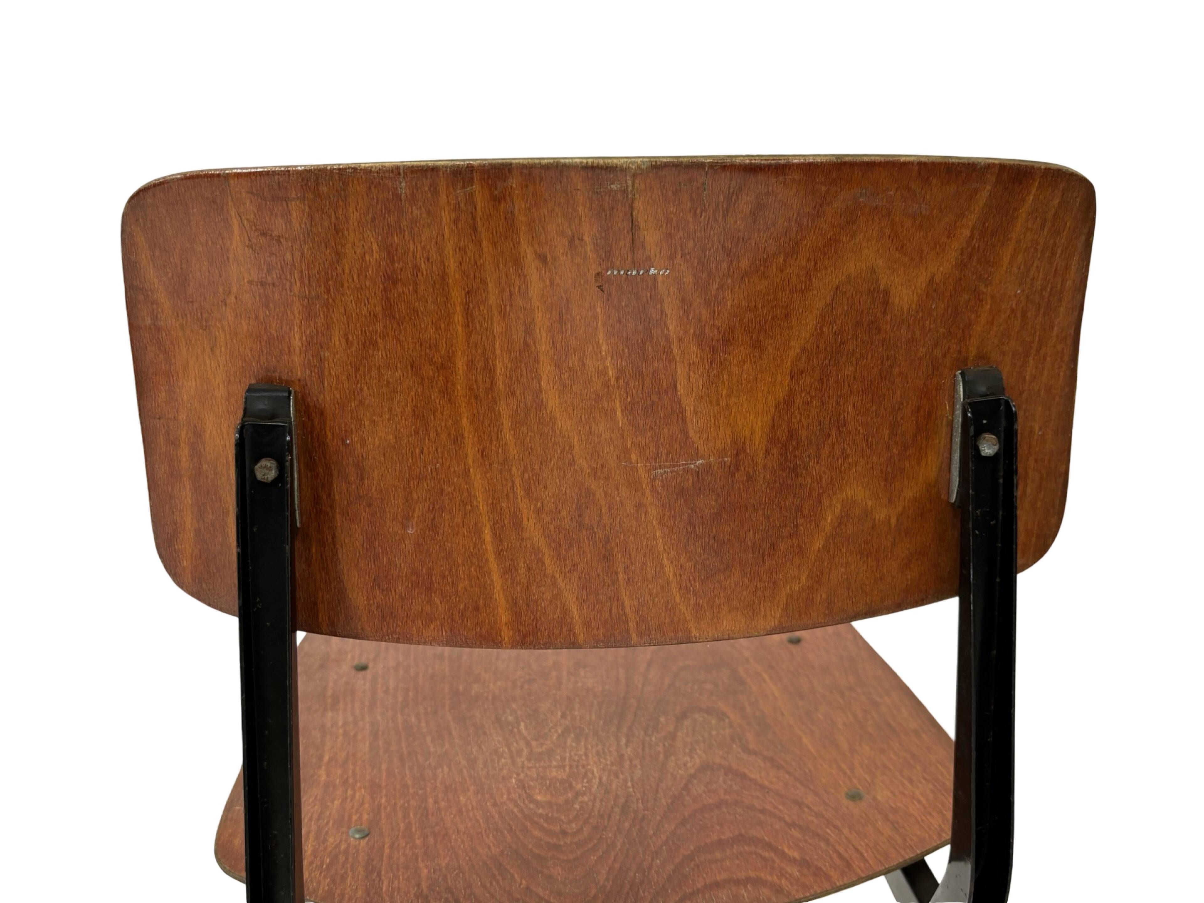 Mid Century Spin Chair 102 Ynske Kooistra for Marko Holland School chair
