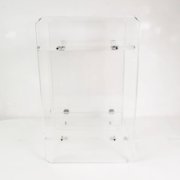 Meuble audio-TV en plexiglas, Italie, années 1970.