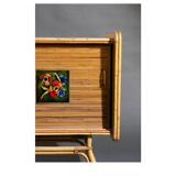 Rattan sideboard attributed to Adrien AUDOUX and Frida MINNET