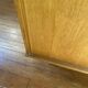 Large vintage Scandinavian wardrobe with two sliding doors.