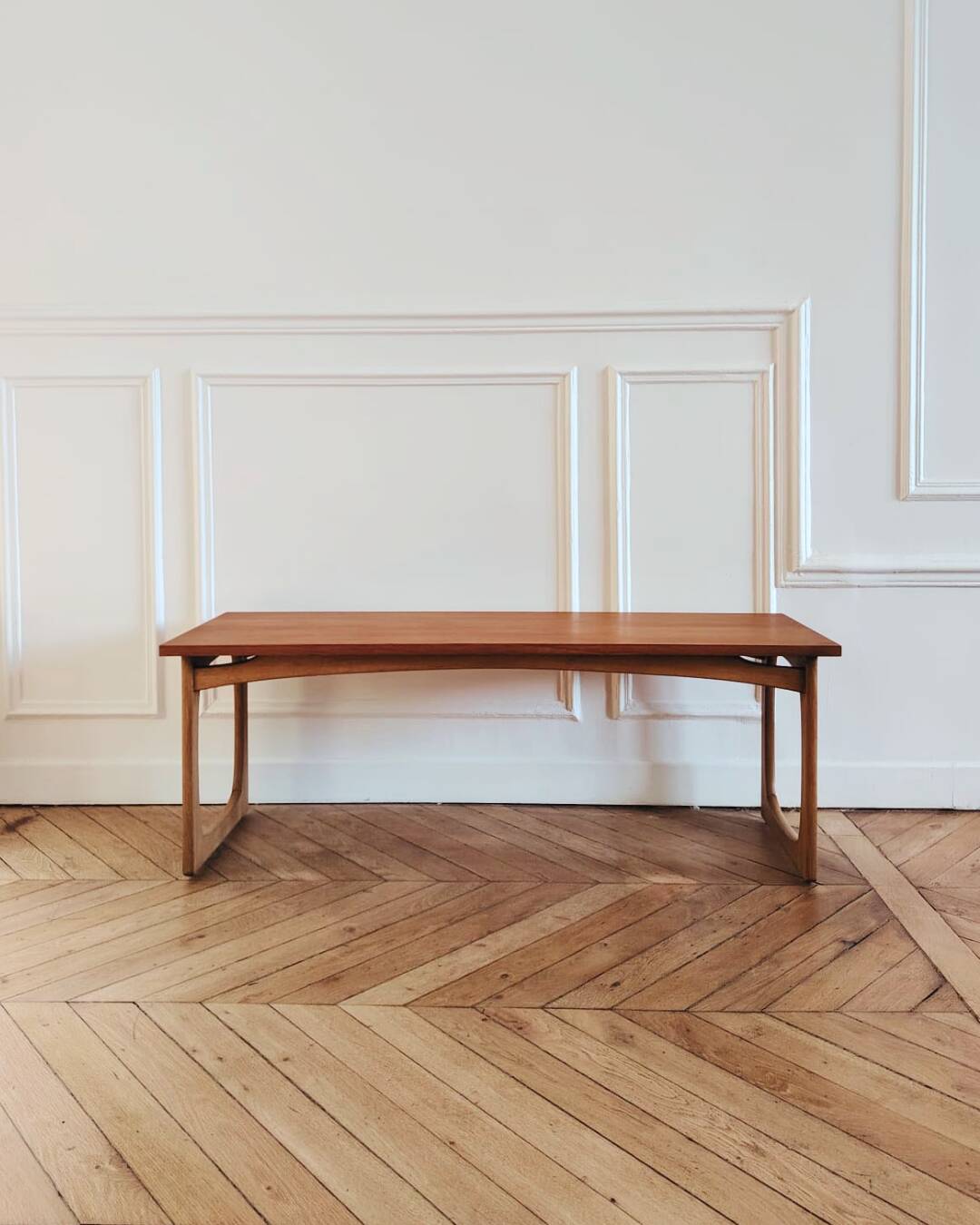Renovated vintage coffee table, Scandinavian style, 1950s-60s.