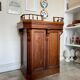 Counter, reception furniture in solid wood early twentieth century