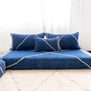 Tapis kilim marocain bleu