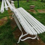 Banc de jardin ancien avec pieds en fer