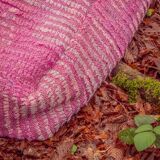 Moroccan wool pouf