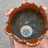 Flamed ceramic planter – in the style of Massier