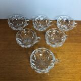 6 Cups Saint Louis Crystal