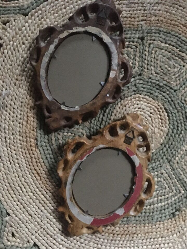 Two small baroque-style mirrors