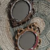 Two small baroque-style mirrors